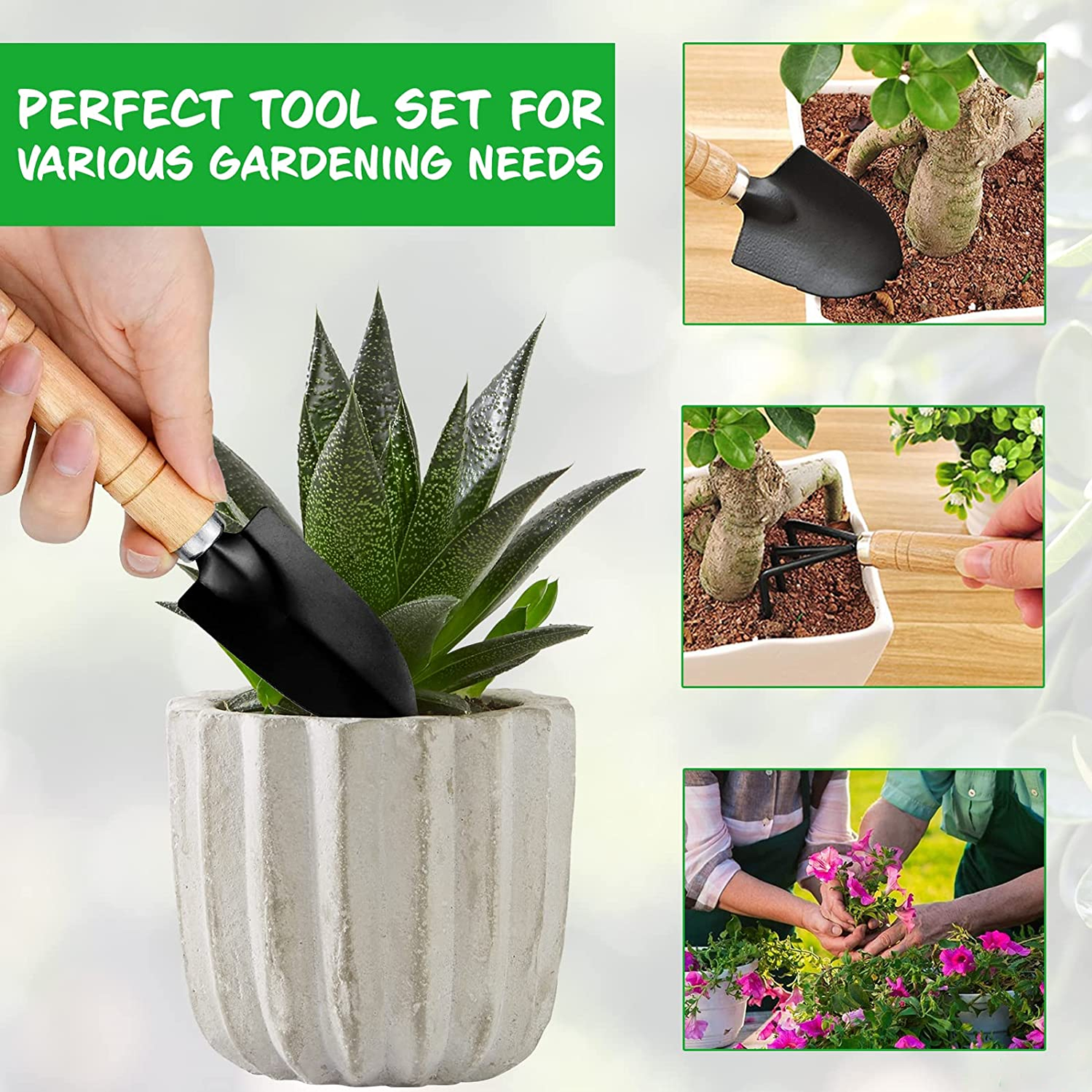 3Pcs Gardening Set of Tools