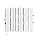 6/8 Test Tubes Flower Vases Plant Display Holder, DIY Shapeshifting Glass Test Cylinder Vase Kit