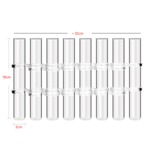 6/8 Test Tubes Flower Vases Plant Display Holder, DIY Shapeshifting Glass Test Cylinder Vase Kit