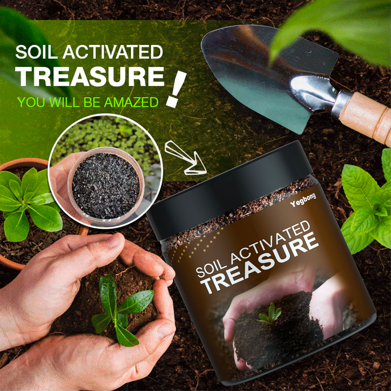 100g Soil Activated Treasure/Organic Soil Conditioner/Soil Activator