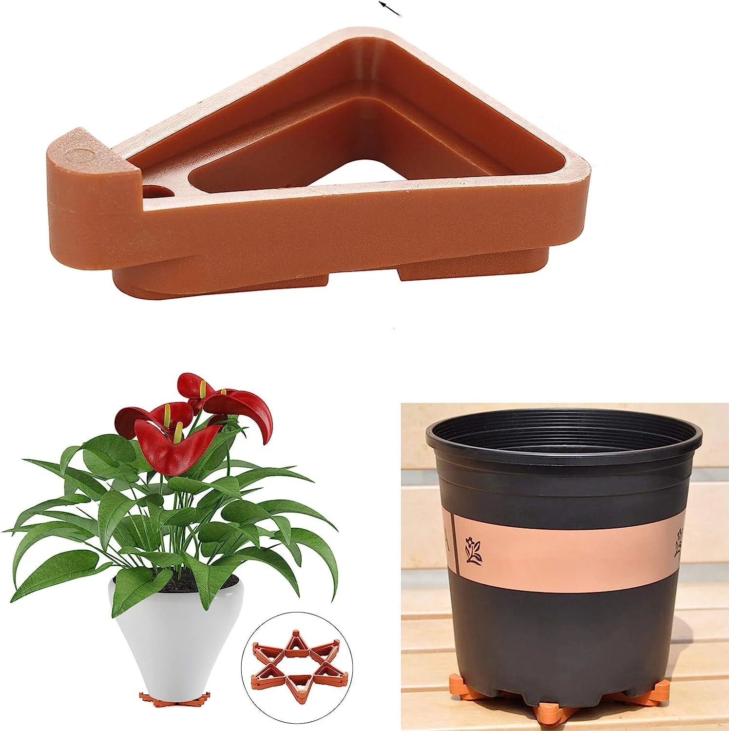 12 Pack Flower Plant Pot Feet