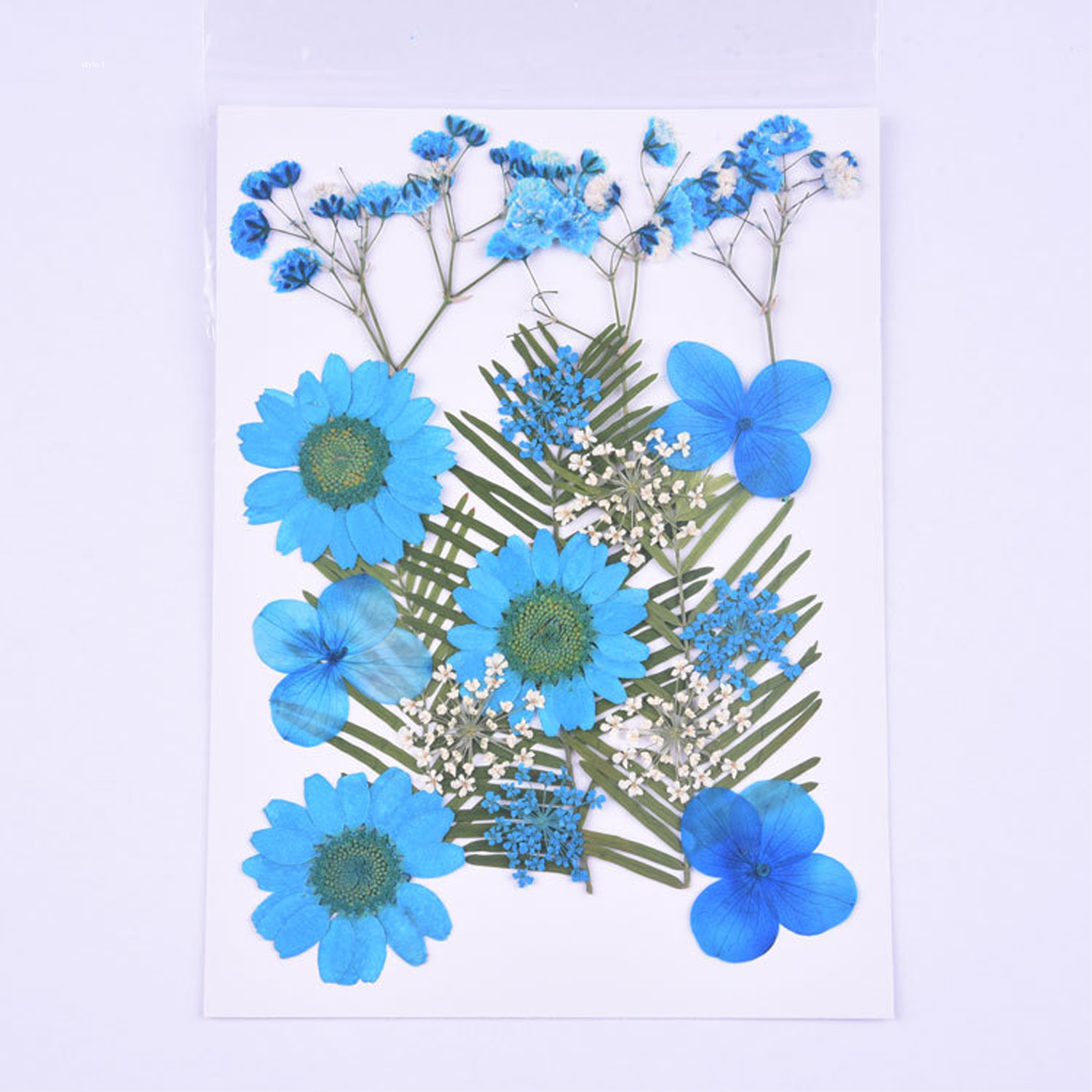 Mixed Embossed Dried Flower Material Package For Diy Mobile Phone Case/Photo Frame Decoration/Handmade Bookmark/Table Lamp