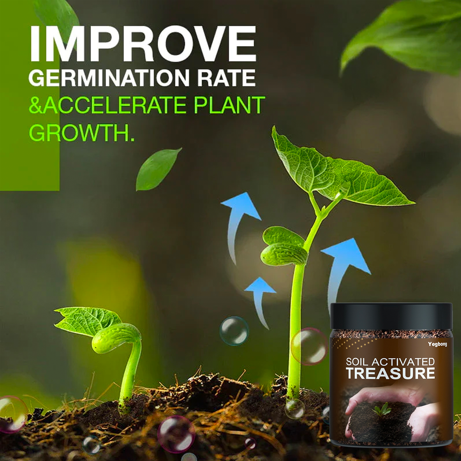 100g Soil Activated Treasure/Organic Soil Conditioner/Soil Activator