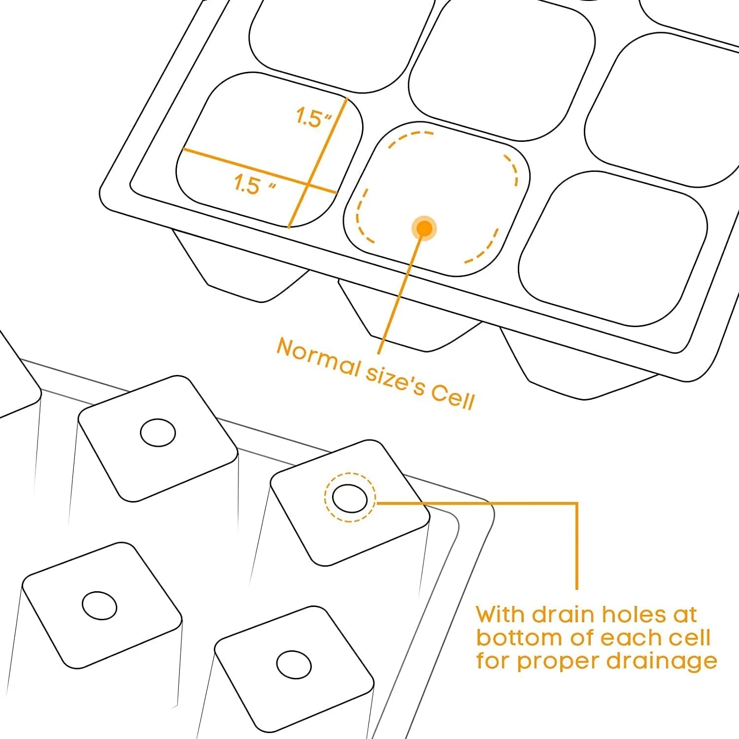 5-pack Seedling Tray