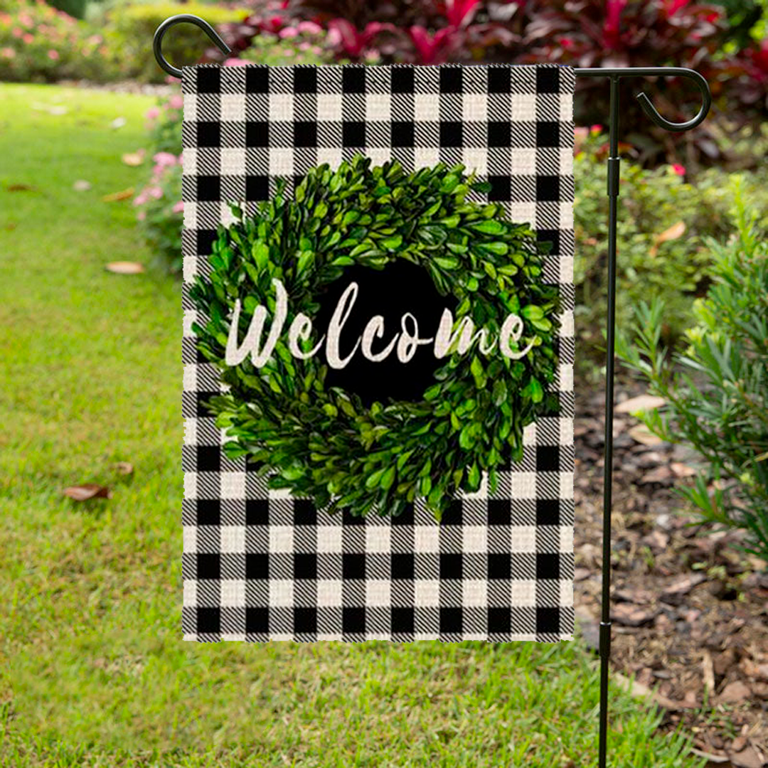 Linum Outdoor Courtyard Garden Flag - Double-Sided